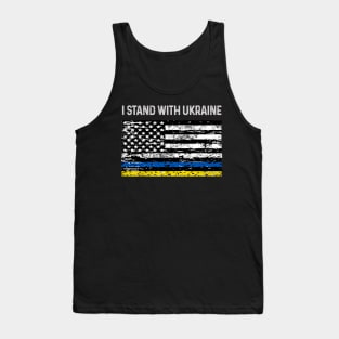 Ukrainian American Flag Tank Top